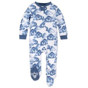 NWT Burt’s Bees moonlight clouds organic cotton footed sleep & play